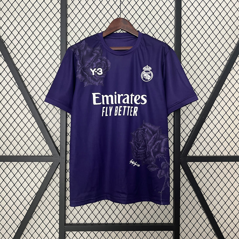 Camisa Real Madrid Y3 Roxa 24/25 - Torcedor e Jogador