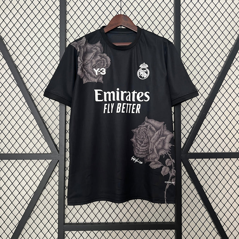 Camisa Real Madrid Y3 Preta 24/25 - Torcedor e Jogador